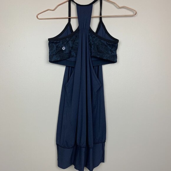Lululemon No Limit Tank Top Navy Blue & Black - Picture 4 of 4